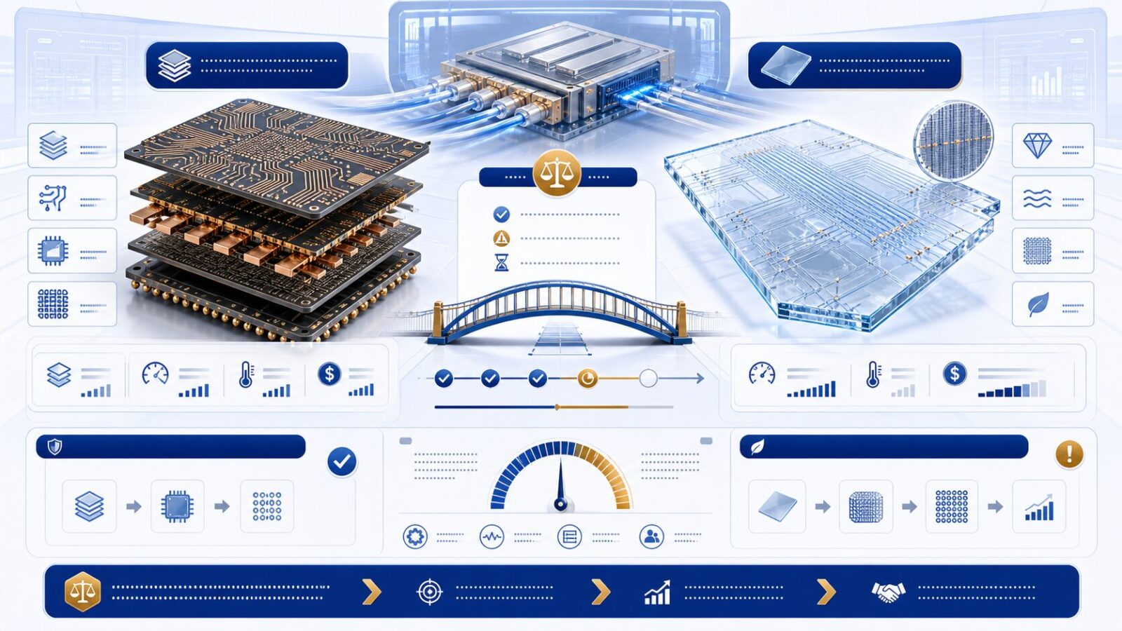 玻璃基板与传统PCB基板短期替代节奏对比信息图